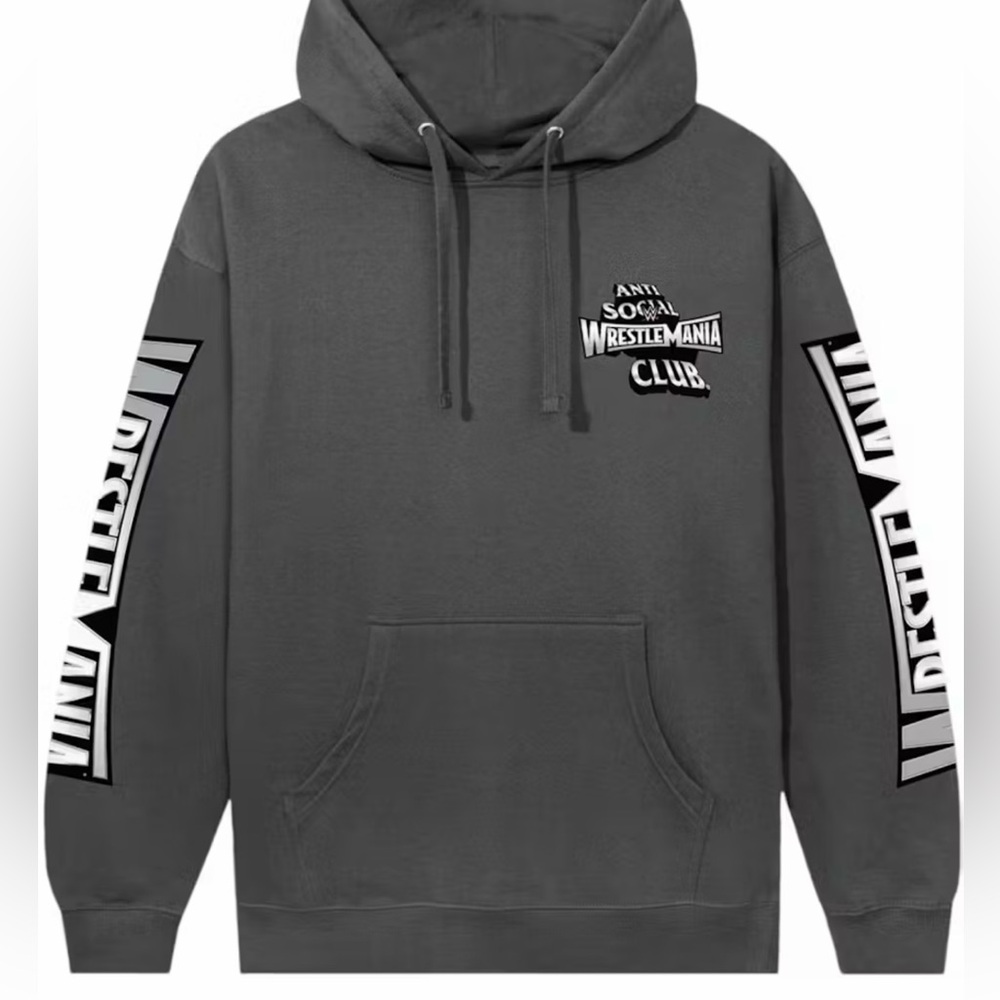 Anti Social Social Club WWE Wrestle Mania Exclusive Hoodie Size 2xl